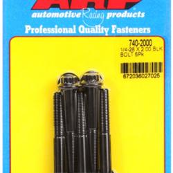 Śruby ARP "1/4""-28 x 2.000 12pt black oxide bolts" (5pcs)