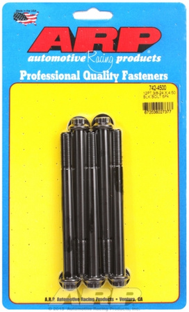 Śruby ARP "3/8""-24 x 4.500 12pt black oxide bolts" (5pcs)