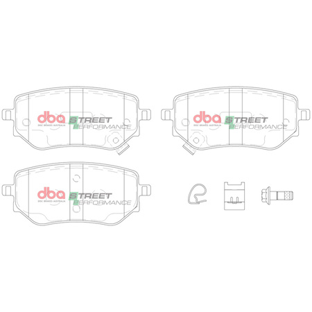 Klocki hamulcowe tylne DBA Brake Pads Street Performance - DB15015SP MERCEDES-BENZ X-Class X220D 4-Matic X250D X350D NISSAN NP300 Navara D23