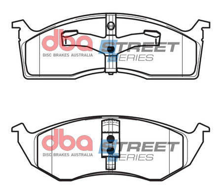 DBA Brake Pads Utcai sorozat első fékbetétek Félig-fémes - DB1374SS CHRYSLER USA Grand Voyager Neon