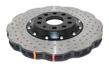 DBA disc brake 5000 series - Cross Drilled/Dimpled front - DBA52808WBLKXD AUDI A3 quattro 8P S3 SEAT Leon 1P SKODA Superb 3T VOLKSWAGEN Eos Golf Mk5 Mk6 Passat B6 B7 CC Scirocco