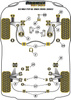 Przednia tuleja mocowania tylnego dyferencjału Powerflex Black Series Audi A3 / S3 / RS3 & A3 / S3 8L (1996-2003)\A3 / S3 MK1 8L 4WD (1999-2003) PFR85-425BLK