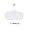 Carbone Lorraine RC6 brake pads - VW Golf 2 1,8i GTI G60 16V (88-91)