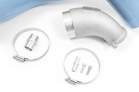 Silikonowy przewód turbosprężarki TIP + adapter Forge do Hyundai i20N