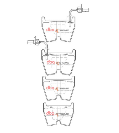 Brake Pads Xtreme Performance front - DB15110XP AUDI R8 RS4 B8 RS5