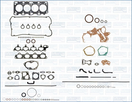 Komplettdichtungssatz Ajusa Mitsubishi 2.0L 16v - 4G63 7-bolt