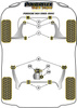 Tuleja stabilizatora przód 20mm  Powerflex Black Series Porsche 911 964 (1989 - 1994) PFF57-601-20BLK