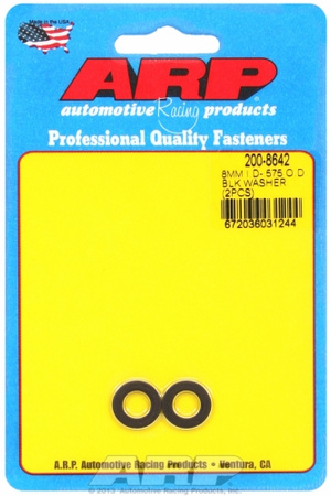 ARP M8 ID .575 OD .062"TH black washers (2pcs)