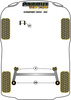 Rear Spring Upper Isolator Pad Powerflex Polyurethane Bush Black Series Ford EcoSport (2012 - ON) PFR19-2030BLK