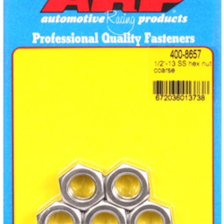 ARP "1/2""-13 SS coarse hex nut kit" (5pcs)