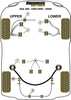 Tuleja tylnego wspornika osi Monostrut Powerflex Black Series Jaguar (Daimler) XK8, XKR - X100 (1996 - 2006) PFR27-209BLK
