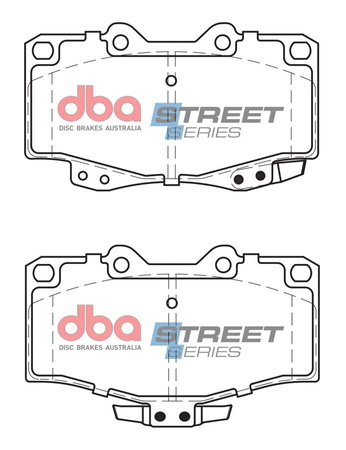 Brake Pads Street Series Ceramic front - DB1149SS TOYOTA Aust NZ 4 Runner LN130 VZN185 Hi-Lux KDN165 LN105 LN165 RN YN106 Hilux Surf KZN185 LN106 LN131 LN167 LN170 LN172 RZN185 VZV130 VZV185 Landcruiser HZJ70 HZJ73 HZJ75 KDJ90 KDJ95 KZJ70 KZJ71 KZJ78