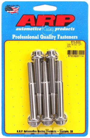 ARP "3/8""-16 x 3.000 12pt 7/16 wrenching SS bolts" (5pcs)