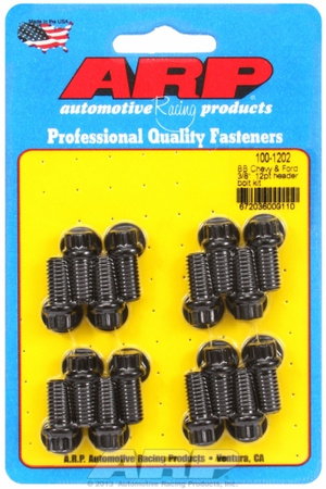 Galvutės varžtų rinkiniai ARP 100-1202 BB Chevy & Ford 3/8" 12pt header bolt kit Chevrolet Big Block