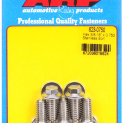 ARP "3/8""-16 x 0.750 hex SS bolts" (5pcs)