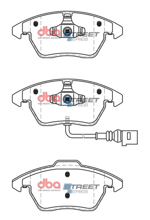 Brake Pads Street Series Ceramic front - DB1849SS AUDI A1 8X A3 8P Cabriolet quattro Q3 8U TT 8J SEAT Alhambra 7N Altea Freetrack Ibiza 6J 6P Leon 1P Toledo SKODA Fabia 5J NJ Octavia 1Z Rapid Spaceback Superb 3T Yeti VOLKSWAGEN Beetle 5C CC Caddy Life