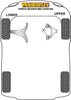 Front Upper Control Arm Bush Powerflex Polyurethane Bush Road Series Toyota 4Runner Mk5 (2009 - ) PFF76-804