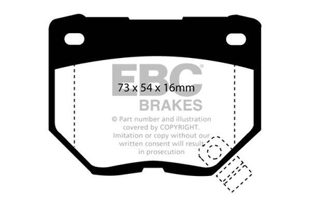 DP3826C - Ein Satz Bremsbeläge serie REDSTUFF EBC Brakes
