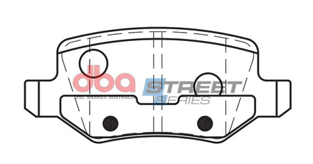 Brake Pads Street Series Ceramic rear - DB2020SS MERCEDES-BENZ A-Class W168 A160L A170D A170DL A190 A190L A210L S210 W169 A150 A160 A160D A170 A180 A180D A200 A200D B-Class W245 B150 B160 B170 B180 B180D B200 B200D Vaneo