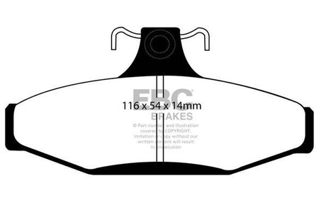 DP41501R - Zestaw klocków hamulcowych seria YELLOWSTUFF EBC Brakes