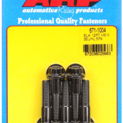 ARP M8 x 1.25 x 35 12pt black oxide bolts (5pcs)