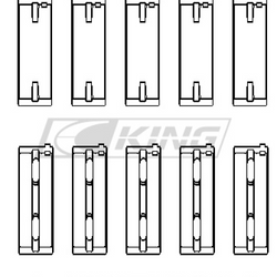 King pagrindinio guolio apvalkalas MITSUBISHI 4B11T EVO X, 2007-> - MB5722XPC.026