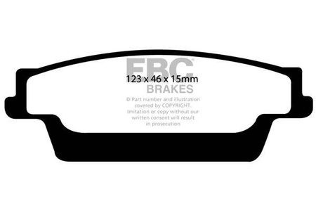 DP1693 -EBC Brakes ULTIMAX2 sorozatú fékbetét készlet