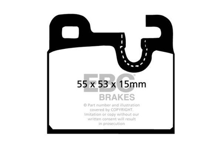 DP283 - Ein Satz Bremsbeläge serie ULTIMAX2 EBC Brakes