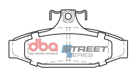 DBA Brake Pads Utcai sorozat hátsó fékbetétek Kerámia - DB1376SS FORD Aust NZ S.Africa Fairmont AU BA BF V6 EF Falcon HOLDEN