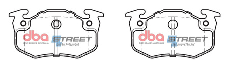 Bremsbeläge hinten DBA Brake Pads Street Series Ceramic - DB1301SS RENAULT 19 Chamade Clio Mk1 Mk2 Megane Convertible Coupe Estate Hatch Saloon Scenic Safrane Quadra