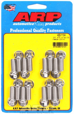 ARP "3/8"" x .875 drilled SS header bolt kit"