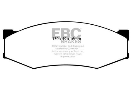 DP3538C - Zestaw klocków hamulcowych seria REDSTUFF EBC Brakes
