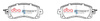 Brake Pads Street Series Ceramic front - DB15042SS SUBARU Impreza XV