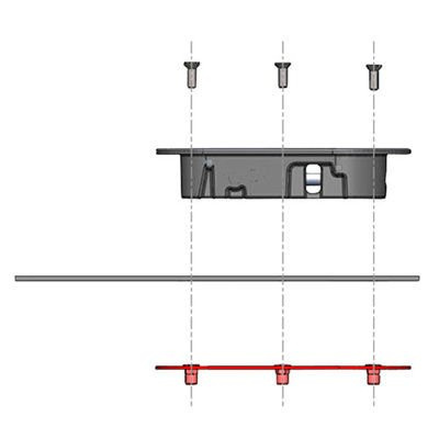 Zestaw podkładek do montażu zapinek AeroCatch Seria 120