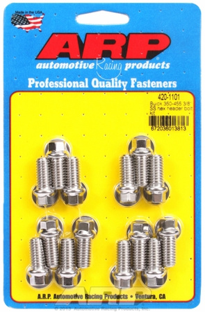 ARP "Buick 350-455 3/8"" SS hex header bolt kit"