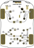 Front Arm Rear Bush Powerflex Polyurethane Bush Black Series Audi A1 / S1 (2010 on) A1 Quattro (2013) PFF85-1202BLK