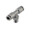Trójnik Turbosmart Wastegates 1/8" NPT Tee Pushloc Fitting - SS - 1/4"