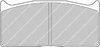Ferodo Racing DS2500 brake pad rear FRP308H MITSUBISHI Lancer TATUUS FIA Formula 3 R R