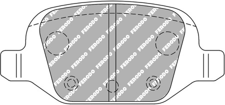 Ferodo Racing DS2500 galinės stabdžių kaladėlės FCP1324H ABARTH 500 / 595 695 312 500C 595C 695C FIAT 500 PANDA 169 Panda 169 PUNTO 188 LANCIA Dedra Dedra