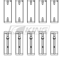 King pagrindinio guolio apvalkalas NISSAN SR20DE - MB5243XP0.25