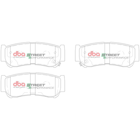 Bremsbeläge hinten DBA Brake Pads Street Performance - DB2035SP HYUNDAI Santa Fe