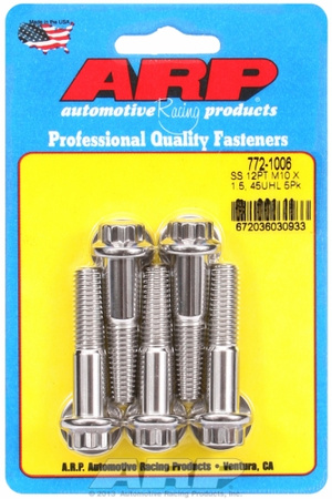 Śruby ARP M10 x 1.50 x 45 12pt SS bolts (5pcs)