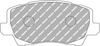 Ferodo Racing DS2500 priekinės stabdžių kaladėlės FCP5037H KIA Picanto JA 