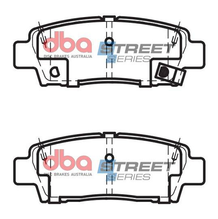 DBA Brake Pads Utcai sorozat hátsó fékbetétek Kerámia - DB1384SS