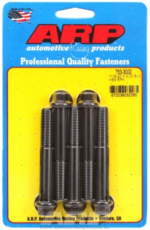 Śruby ARP "7/16""-20 x 3.000 hex black oxide bolts" (5pcs)