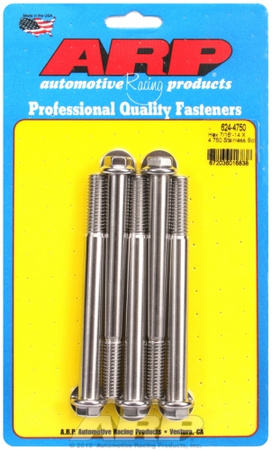 ARP "7/16""-14 X 4.750 hex 1/2 wrenching SS bolts" (5pcs)