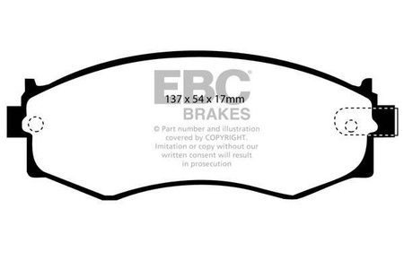 DP3792C - Zestaw klocków hamulcowych seria REDSTUFF EBC Brakes