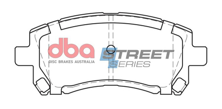 Klocki hamulcowe przednie DBA Brake Pads Street Series Ceramic - DB1342SS SUBARU Forester SF5 Impreza Sport Legacy BD9 BE5 BG5 BG9 BH5 Outback
