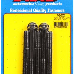 Śruby ARP "3/8""-24 x 3.000 12pt black oxide bolts" (5pcs)