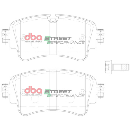 Brake Pads Street Performance Hawk HB866x.652 rear - DB15032SP AUDI A4 Allroad quattro Mk2 B9 A5 Cabriolet A6 C8 Avant Q5 FY Q7 4M RS4 RS5 S4 S5 SQ5 8Y VOLKSWAGEN Touareg 3rd Gen